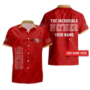 San Francisco 49ers Personalized Button Shirt Father's Day New AMCBTS000008
