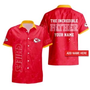 Kansas City Chiefs Personalized Button Shirt Father's Day New AMCBTS000001