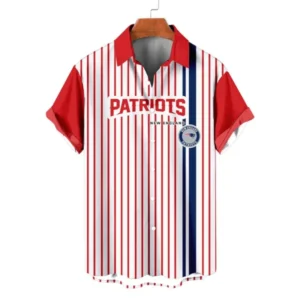 New England Patriots Classic Retro Mascot Line Hawaiian Shirt AMCHWS00039