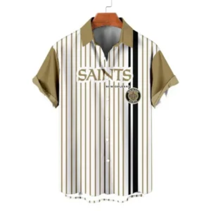 New Orleans Saints Classic Retro Mascot Line Hawaiian Shirt AMCHWS00028