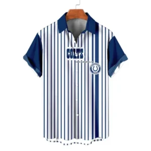 Indianapolis Colts Classic Retro Mascot Line Hawaiian Shirt AMCHWS00029