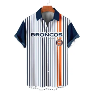 Denver Broncos Classic Retro Mascot Line Hawaiian Shirt AMCHWS00007