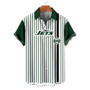 New York Jets Classic Retro Mascot Line Hawaiian Shirt AMCHWS00003