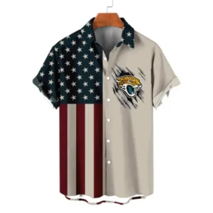 Jacksonville Jaguars Classic Retro Mascot Line Hawaiian Shirt AMCHWS00030