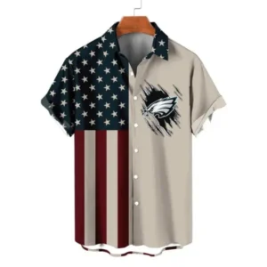 Philadelphia Eagles Classic Retro Mascot Line Hawaiian Shirt AMCHWS00032