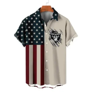 Las Vegas Raiders Classic Retro Mascot Line Hawaiian Shirt AMCHWS00019