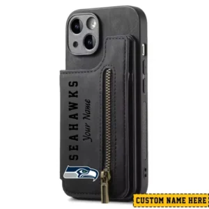 Seattle Seahawks Zipper Cards Solt Wallet Leather Case New 2025 AMCWLPC00229