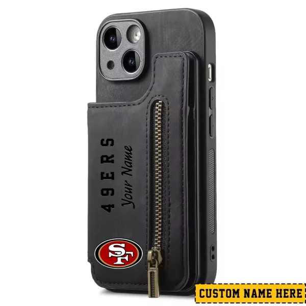 San Francisco 49ers Zipper Cards Solt Wallet Leather Case New 2025 AMCWLPC00221