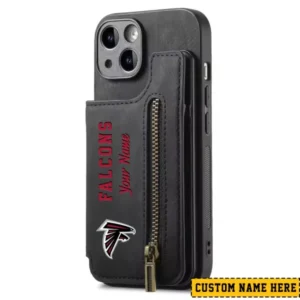 Atlanta Falcons Zipper Cards Solt Wallet Leather Case New 2025 AMCWLPC00012