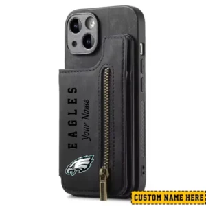 Philadelphia Eagles Zipper Cards Solt Wallet Leather Case New 2025 AMCWLPC00205