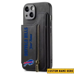 Buffalo Bills Zipper Cards Solt Wallet Leather Case New 2025 AMCWLPC00025