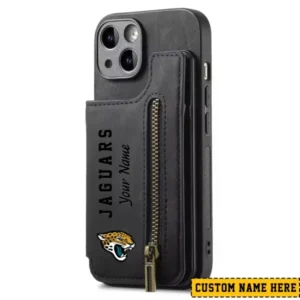 Jacksonville Jaguars Zipper Cards Solt Wallet Leather Case New 2025 AMCWLPC00112