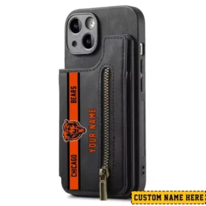 Chicago Bears Zipper Cards Solt Wallet Leather Case New 2025 AMCWLPC00042