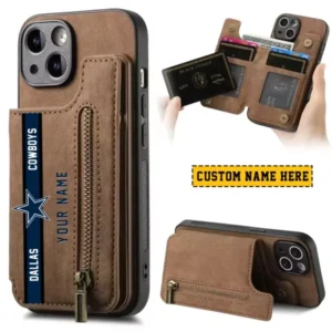 Dallas Cowboys Zipper Cards Solt Wallet Leather Case New 2025 AMCWLPC00067