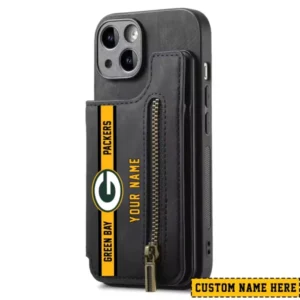 Green Bay Packers Zipper Cards Solt Wallet Leather Case New 2025 AMCWLPC00090