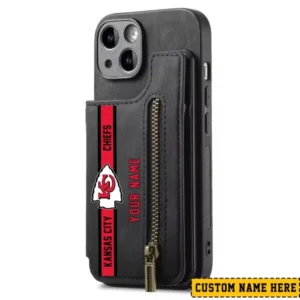 Kansas City Chiefs Zipper Cards Solt Wallet Leather Case New 2025 AMCWLPC00128