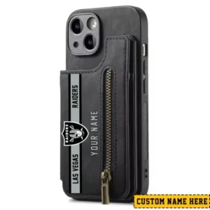 Las Vegas Raiders Zipper Cards Solt Wallet Leather Case New 2025 AMCWLPC00137