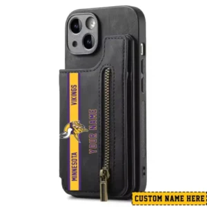 Minnesota Vikings Zipper Cards Solt Wallet Leather Case New 2025 AMCWLPC00165