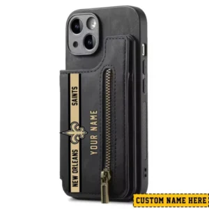New Orleans Saints Zipper Cards Solt Wallet Leather Case New 2025 AMCWLPC00182