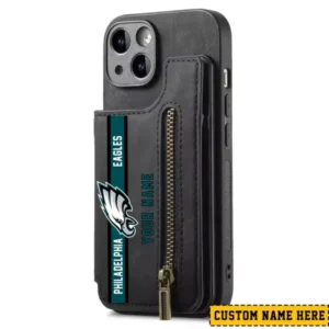 Philadelphia Eagles Zipper Cards Solt Wallet Leather Case New 2025 AMCWLPC00210