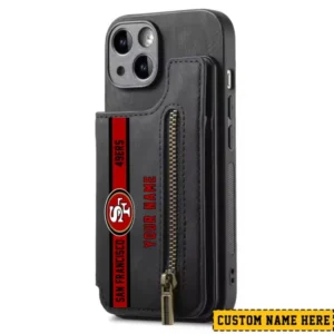 San Francisco 49ers Zipper Cards Solt Wallet Leather Case New 2025 AMCWLPC00225
