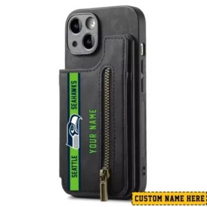 Seattle Seahawks Zipper Cards Solt Wallet Leather Case New 2025 AMCWLPC00232