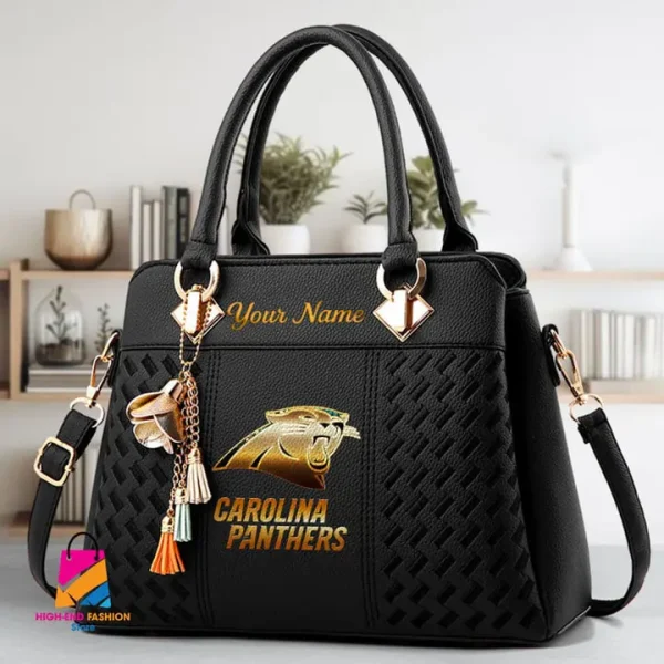 Carolina Panthers Deluxe Beclina Handbag For Women 2025 Versions AMCBHB00017 - Image 6