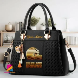 Cleveland Browns Deluxe Beclina Handbag For Women 2025 Versions AMCBHB00012