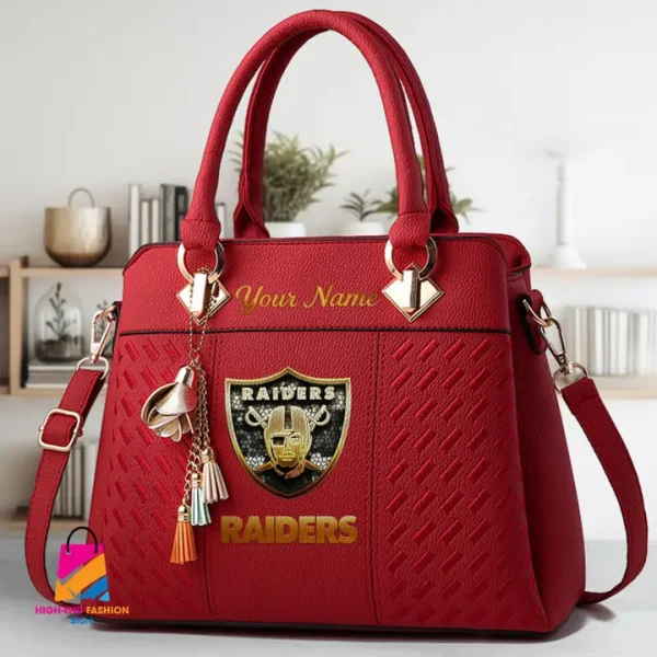 Las Vegas Raiders Deluxe Beclina Handbag For Women 2025 Versions AMCBHB00018 - Image 6