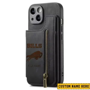 Buffalo Bills Zipper Cards Solt Wallet Leather Case New 2025 AMCWLPC00029