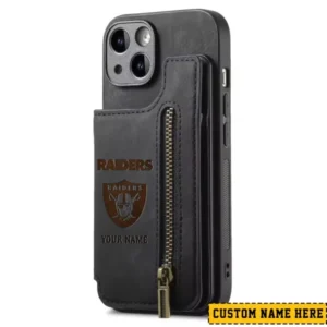 Las Vegas Raiders Zipper Cards Solt Wallet Leather Case New 2025 AMCWLPC00139