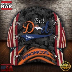 Denver Broncos Best Dad Camo Classic Cap AMCCAP000061