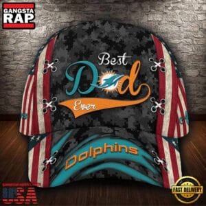 Miami Dolphins Best Dad Ever Classic Cap AMCCAP000070