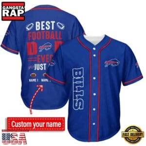 Buffalo Bills Best Dad Ever New Design Baseball Jersey Shirt AMCBJS000004