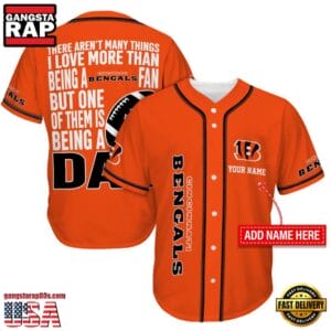 Cincinnati Bengals I Love Being A Dad Father’s Day New Design Baseball Jersey Shirt AMCBJS000013