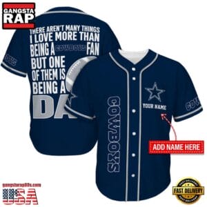 Dallas Cowboys I Love Being A Dad Father’s Day New Design Baseball Jersey Shirt AMCBJS000019