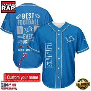 Detroit Lions Best Dad Ever New Design Baseball Jersey Shirt AMCBJS000023