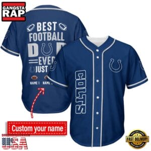 Indianapolis Colts Best Dad Ever New Design Baseball Jersey Shirt AMCBJS000030