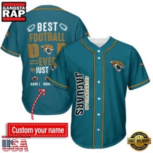 Jacksonville Jaguars Best Dad Ever New Design Baseball Jersey Shirt AMCBJS000031
