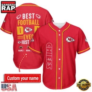 Kansas City Chiefs Best Dad Ever New Design Baseball Jersey Shirt AMCBJS000032