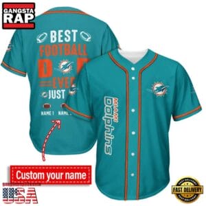Miami Dolphins Best Dad Ever New Design Baseball Jersey Shirt AMCBJS000040