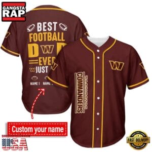 Washington Commanders Best Dad Ever New Design Baseball Jersey Shirt AMCBJS000070