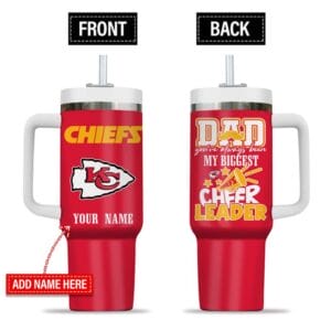 Kansas City Chiefs My Biggest Cheer Leader Gift For Father's Day Limited Edition 40oz Tumbler AMC40OZ000184