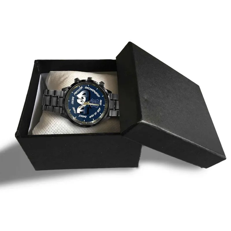 New York Yankees Limited Edition Black Stainless Steel Watch For Father's Day AMCWA000013 - Image 5