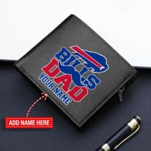 Buffalo Bills Limited Edition Men Leather Bifold Wallet Gift For Father's Day AMC2DMW000010