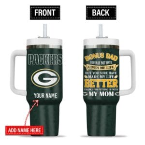 Green Bay Packers New Personalized 40oz Tumbler Father's Day AMC40OZ000174