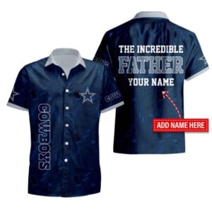 Dallas Cowboys Personalized Button Shirt Father's Day New AMCBTS000012