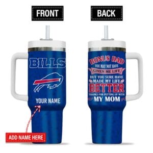 Buffalo Bills New Personalized 40oz Tumbler Father's Day AMC40OZ000168