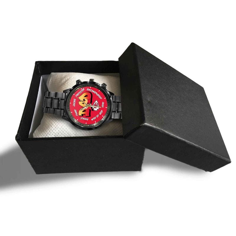 Kansas City Chiefs Limited Edition Black Stainless Steel Watch For Father's Day AMCWA000005 - Image 5
