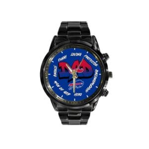 Buffalo Bills Limited Edition Black Stainless Steel Watch For Father's Day AMCWA000001